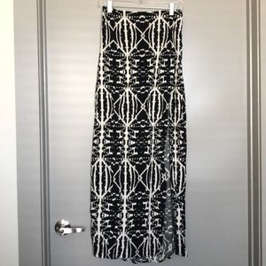 Printed maxi skirt